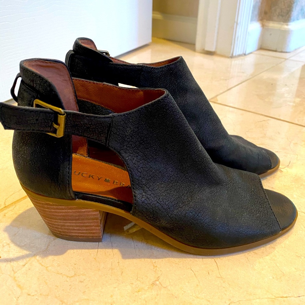 Lucky Brand Open-toe Booties